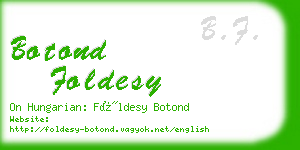 botond foldesy business card